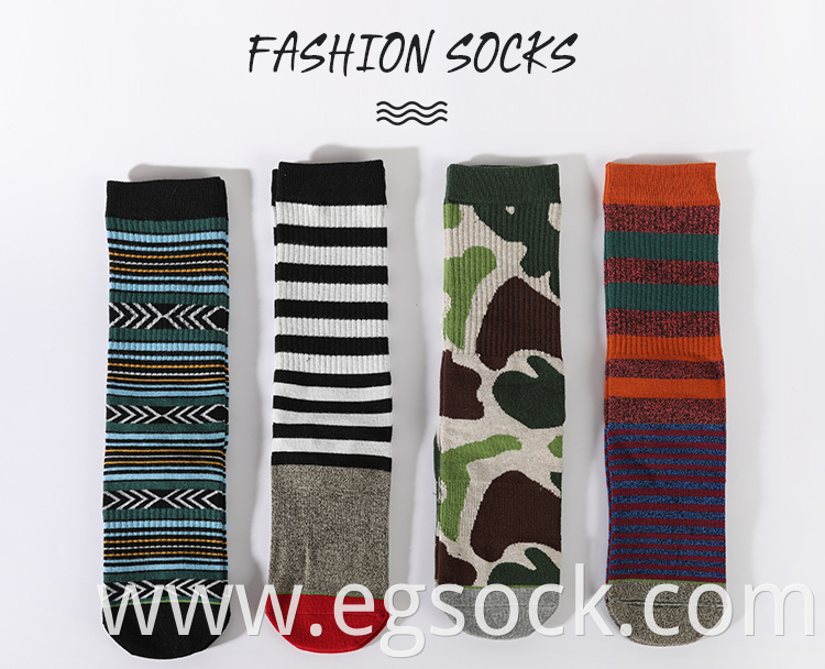 Striped Mid Compression Sport Socks